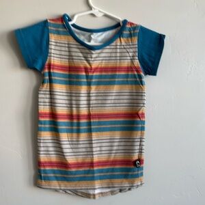 Rags colorful striped tee